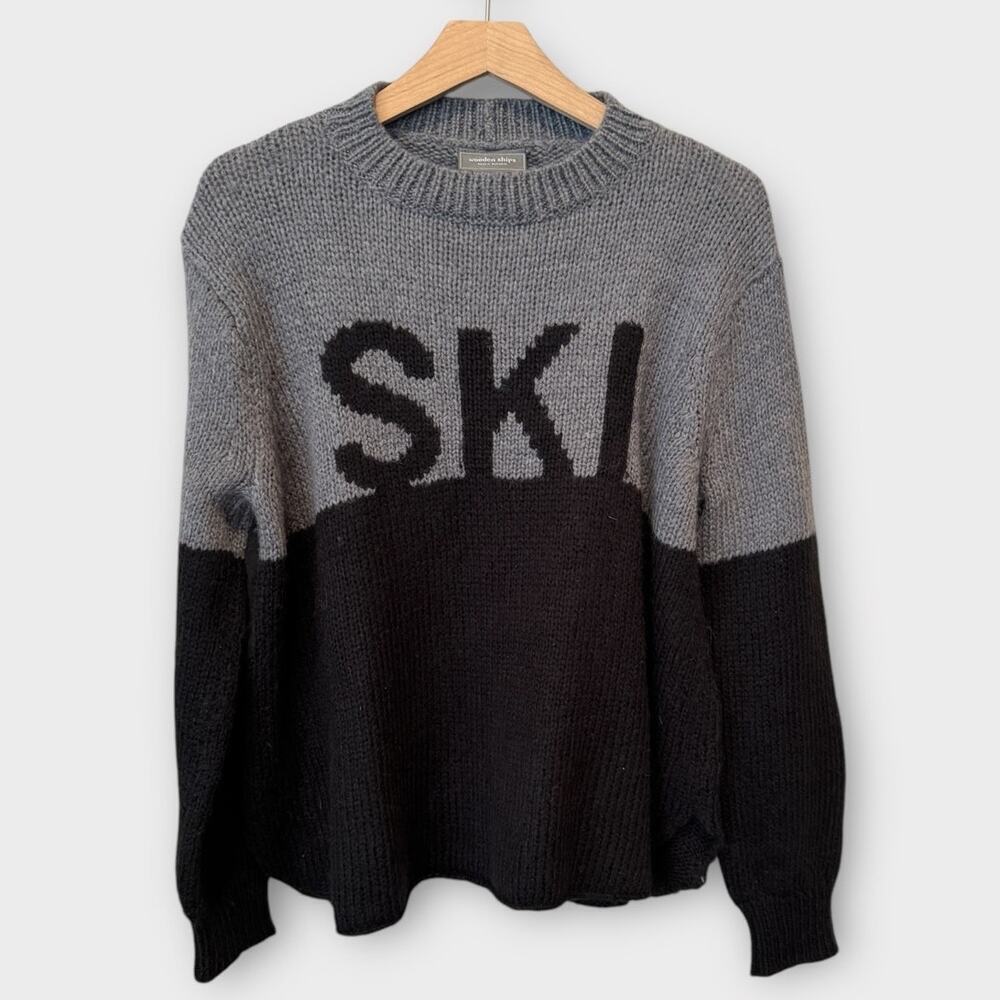 Wooden Ships Paola Buendia Sweater Ski Wool Mohair Blend Sweater Size S/M